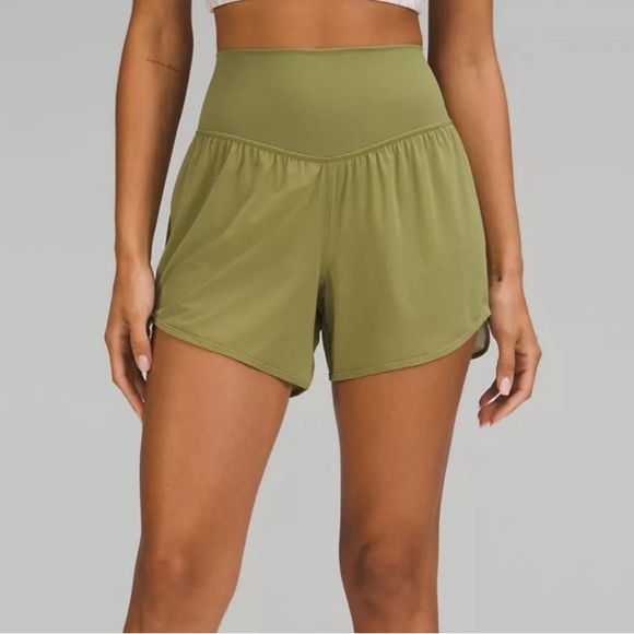 lululemon athletica Pants - Lululemon Nulu and Mesh High-Rise Yoga Short 3.5"